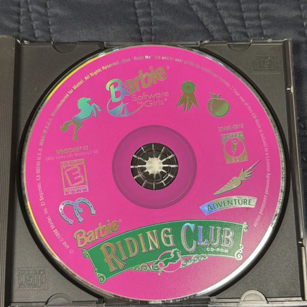 Barbie Riding Club PC CD-ROM Game Complete w/ Jewel Case Windows 95/98 Mattel